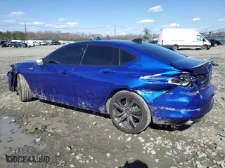 2021 Acura TLX w/A-Spec Package with VIN 19UUB5F56MA013302, listed as a Copart auction lot 50622565 with 47,059 mi miles and Salvage Title. Bid and sale history available at carsss.com. Image 2.