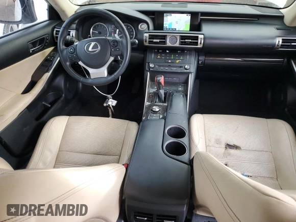2015 Lexus IS 350 with VIN JTHCE1D24F5007057, listed as a Copart auction lot 41545335 with 73,871 mi miles and Salvage Title. Bid and sale history available at DreamBid. Image 8.