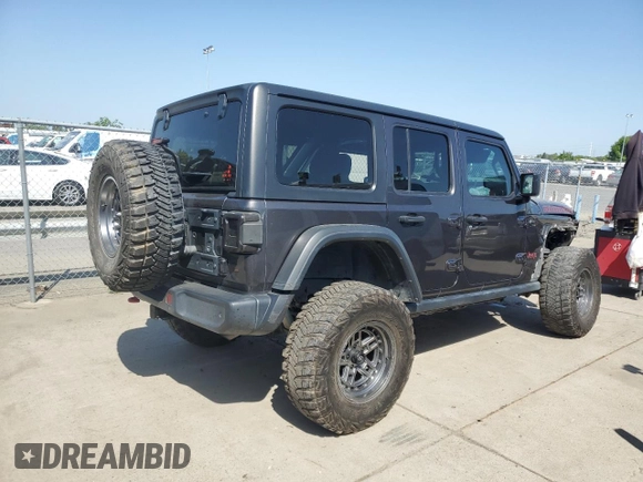 2020 Jeep Wrangler Unlimited Rubicon z VIN 1C4HJXFG4LW194482, wystawiony jako Copart lot #54494825 z przebiegiem 50 358 mil mil oraz Szkoda całkowita • Salvage title. Historia ofert i sprzedaży dostępna na DreamBid. Obrazek 3.