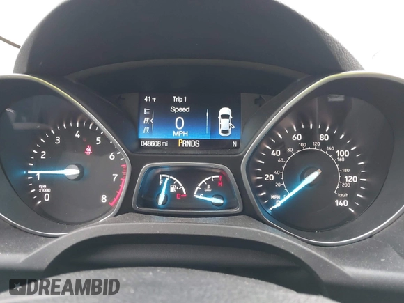 2018 Ford Escape S with VIN 1FMCU0F7XJUC89920, listed as a IAAI auction lot 38639745 with 48,608 mi miles and . Bid and sale history available at DreamBid. Image 7.