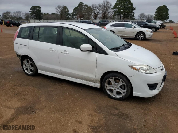 2010 Mazda Mazda5 Sport with VIN JM1CR2W30A0385156, listed as a Copart auction lot 43717875 with 156,602 mi miles and Salvage Title. Bid and sale history available at carsss.com. Image 4.