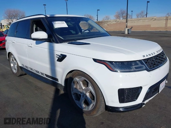 2018 Land Rover Range Rover Sport HSE with VIN SALWR2RV0JA196472, listed as a IAAI auction lot 41591320 with 99,235 mi miles. Bid and sale history available at carsss.com. Image 1.