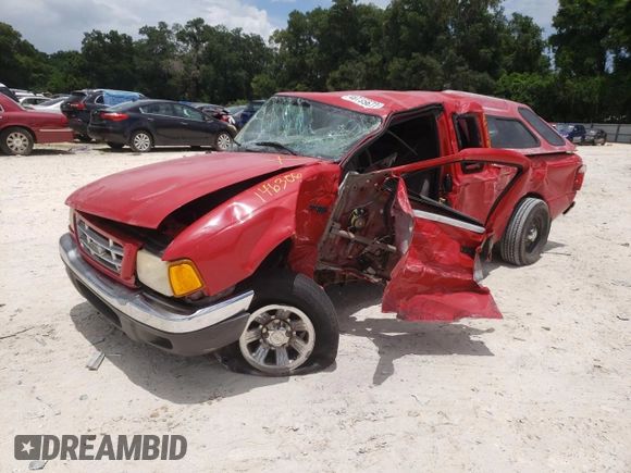 2001 Ford Ranger XL with VIN 1FTYR14U51TA69598, listed as a Copart auction lot 48735672 with 146,306 mi miles and Salvage Title. Bid and sale history available at carsss.com. Image 2.