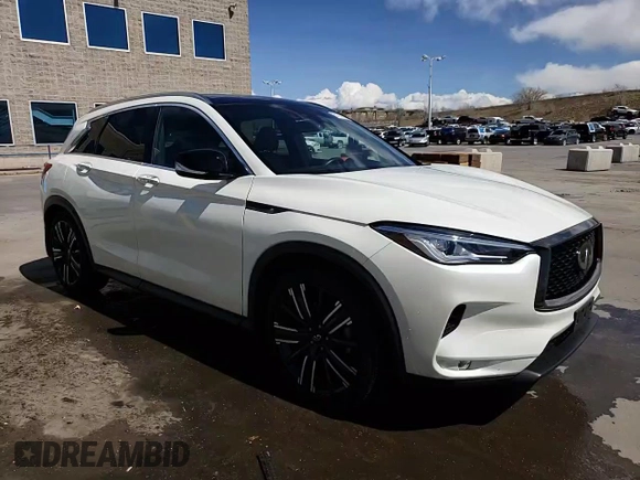 2021 Infiniti QX50 Luxe with VIN 3PCAJ5BB8MF102182, listed as a Copart auction lot 51758835 with 40,582 mi miles and Salvage Title. Bid and sale history available at DreamBid. Image 14.