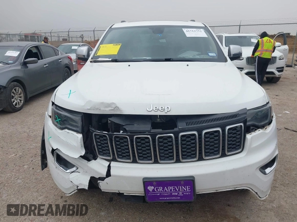 2017 Jeep Grand Cherokee Limited with VIN 1C4RJEBG7HC696166, listed as a IAAI auction lot 41712752 with 88,162 mi miles. Bid and sale history available at carsss.com. Image 12.