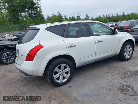 2006 Nissan Murano SL z VIN JN8AZ08W16W530815, wystawiony jako IAAI lot #42275429 z przebiegiem 134 000 mil mil oraz . Historia ofert i sprzedaży dostępna na DreamBid. Obrazek 4.