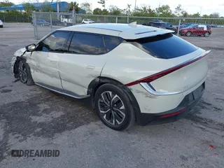 2024 Kia EV6 Wind with VIN KNDC34LA8R5218266, listed as a IAAI auction lot 41626790 with 9,682 mi miles. Bid and sale history available at carsss.com. Image 3.