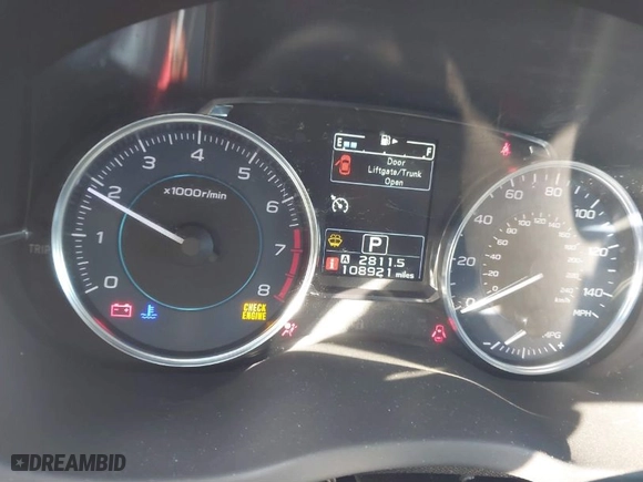 2015 Subaru XV Crosstrek Limited with VIN JF2GPAPC1F8330418, listed as a IAAI auction lot 41724482 with 108,921 mi miles. Bid and sale history available at carsss.com. Image 7.