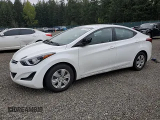 2016 Hyundai Elantra SE with VIN 5NPDH4AE2GH695574, listed as a Copart auction lot 54957935 with 192,282 mi miles and Clean Title. Bid and sale history available at DreamBid. Image 1.