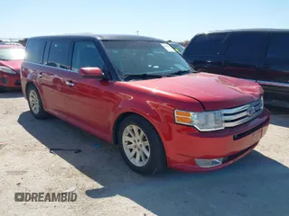 2009 Ford Flex SEL with VIN 2FMDK52C89BA77688, listed as a IAAI auction lot 41763979 with 196,989 mi miles. Bid and sale history available at carsss.com. Image 1.
