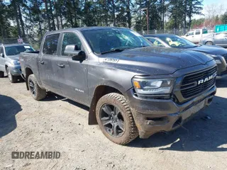2019 Ram 1500 Big Horn/Lone Star with VIN 1C6SRFFTXKN681543, listed as a IAAI auction lot 41892943 with 86,105 mi miles. Bid and sale history available at carsss.com. Image 1.