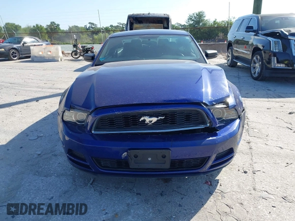 2013 Ford Mustang V6 with VIN 1ZVBP8AM5D5262560, listed as a IAAI auction lot 42136648 with 71,301 mi miles and . Bid and sale history available at carsss.com. Image 12.