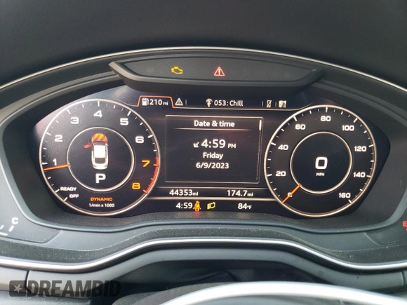 2018 Audi A5 Sportback Premium Plus with VIN WAUENCF57JA135769, listed as a Copart auction lot 55371443 with 44,353 mi miles. Bid and sale history available at carsss.com. Image 9.
