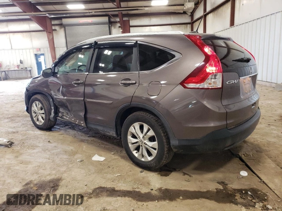 2013 Honda CR-V EX-L with VIN 5J6RM4H70DL067846, listed as a Copart auction lot 52144845 with 112,599 mi miles and Salvage Title. Bid and sale history available at carsss.com. Image 2.