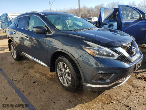 2018 Nissan Murano Platinum with VIN 5N1AZ2MH8JN107125, listed as a Copart auction lot 45966315 with 80,697 mi miles and Salvage Title. Bid and sale history available at carsss.com. Image 4.