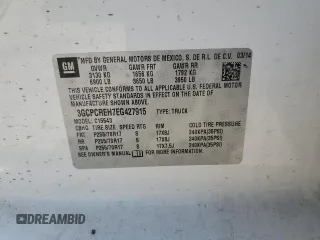 2014 Chevrolet Silverado 1500 LT with VIN 3GCPCREH7EG427915, listed as a Copart auction lot 65219244 with 127,778 mi miles and Salvage Title. Bid and sale history available at DreamBid. Image 14.
