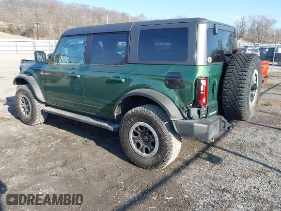 2022 Ford Bronco with VIN 1FMEE5DP9NLB56714, listed as a IAAI auction lot 41766648 with 44,970 mi miles and . Bid and sale history available at DreamBid. Image 3.