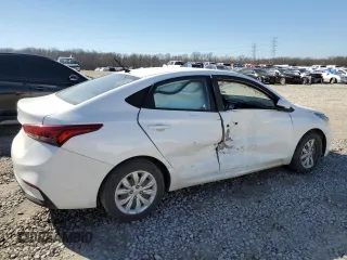 2021 Hyundai Accent SE with VIN 3KPC24A61ME128598, listed as a Copart auction lot 46658765 with 117,032 mi miles and Salvage Title. Bid and sale history available at carsss.com. Image 3.