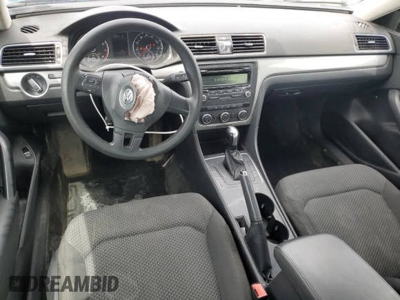 2012 Volkswagen Passat S with VIN 1VWAP7A38CC084490, listed as a Copart auction lot 57155005 with 243,113 mi miles and Salvage title. Bid and sale history available at DreamBid. Image 8.