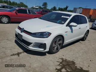 2020 Volkswagen Golf GTI S with VIN 3VW6T7AUXLM017267, listed as a Copart auction lot 58782074 with 42,181 mi miles and Salvage Title. Bid and sale history available at carsss.com. Image 1.