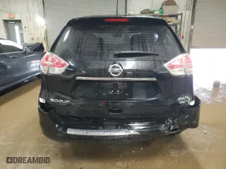 2015 Nissan Rogue S with VIN KNMAT2MT0FP542906, listed as a Copart auction lot 49078855 with 185,005 mi miles and Salvage Title. Bid and sale history available at carsss.com. Image 6.