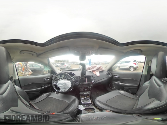 2019 Jeep Compass Altitude with VIN 3C4NJCBB4KT618673, listed as a Copart auction lot 51801955 with 104,784 mi miles and Salvage title. Bid and sale history available at DreamBid. Image 14.