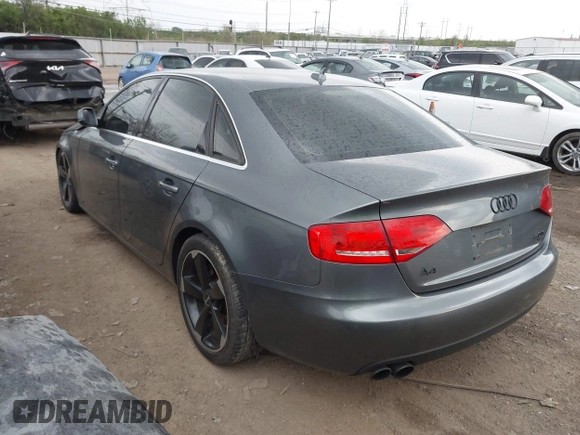 2012 Audi A4 Premium with VIN WAUBFAFLXCA120656, listed as a IAAI auction lot 42024150 with 151,192 mi miles and . Bid and sale history available at DreamBid. Image 3.
