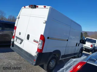 2019 Ram ProMaster Cargo Van with VIN 3C6TRVCG0KE518992, listed as a IAAI auction lot 41358986 with 136,975 mi miles. Bid and sale history available at carsss.com. Image 4.