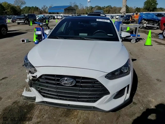 2019 Hyundai Veloster 2.0 Premium with VIN KMHTG6AF9KU008619, listed as a Copart auction lot 82795614 with 49,308 mi miles and Salvage Title. Bid and sale history available at carsss.com. Image 11.