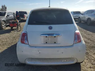2015 FIAT 500e with VIN 3C3CFFGE8FT620367, listed as a Copart auction lot 85784474 with 50,765 mi miles and Clean Title. Bid and sale history available at carsss.com. Image 6.