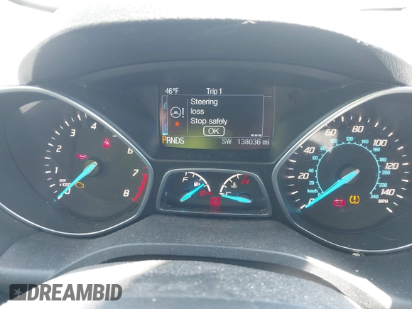 2014 Ford Escape Titanium with VIN 1FMCU9JX1EUB94776, listed as a IAAI auction lot 42063678 with 138,036 mi miles. Bid and sale history available at carsss.com. Image 7.