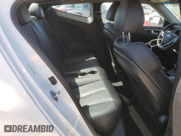 2015 Hyundai Veloster Turbo with VIN KMHTC6AE9FU222633, listed as a Copart auction lot 47554255 with 83,296 mi miles and Salvage title. Bid and sale history available at DreamBid. Image 10.