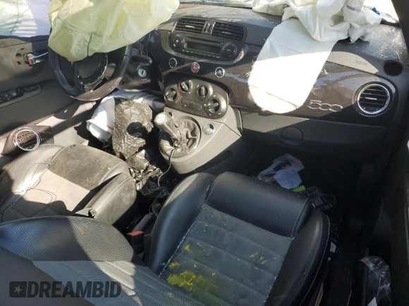 2013 FIAT 500 Turbo with VIN 3C3CFFHH3DT623165, listed as a Copart auction lot 50796075 with 0 mi miles and Salvage Title. Bid and sale history available at carsss.com. Image 8.