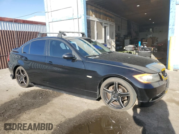 2006 BMW 3 Series 325i with VIN WBAVB13506PT13902, listed as a Copart auction lot 52562805 with 129,745 mi miles and Salvage Title. Bid and sale history available at carsss.com. Image 4.