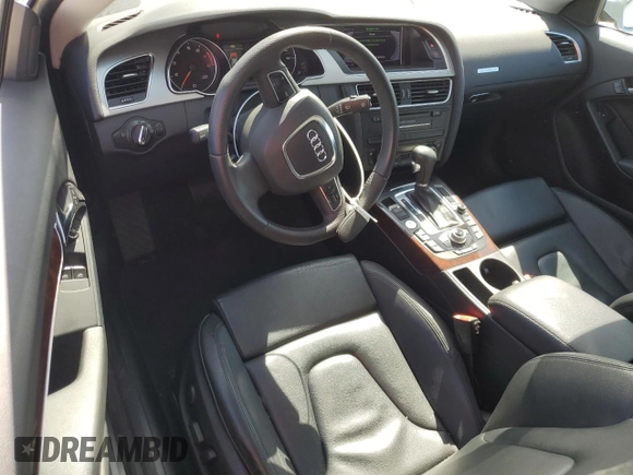 2012 Audi A5 2.0T Premium Plus with VIN WAULFAFRXCA013809, listed as a Copart auction lot 50455945 with 80,708 mi miles and Salvage Title. Bid and sale history available at carsss.com. Image 8.