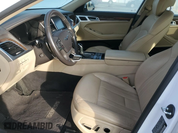2017 Genesis G80 3.8L with VIN KMHGN4JE3HU196064, listed as a Copart auction lot 43457495 with 45,171 mi miles and Salvage Title. Bid and sale history available at DreamBid. Image 7.