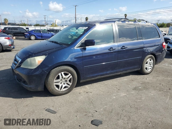 2005 Honda Odyssey EX with VIN 5FNRL38455B083151, listed as a Copart auction lot 51298125 with 210,854 mi miles and Salvage Title. Bid and sale history available at carsss.com. Image 1.