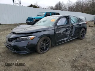 2023 Honda Civic Sport with VIN 19XFL2H83PE007243, listed as a Copart auction lot 47682685 with Not Provided miles and Salvage Title. Bid and sale history available at DreamBid. Image 1.