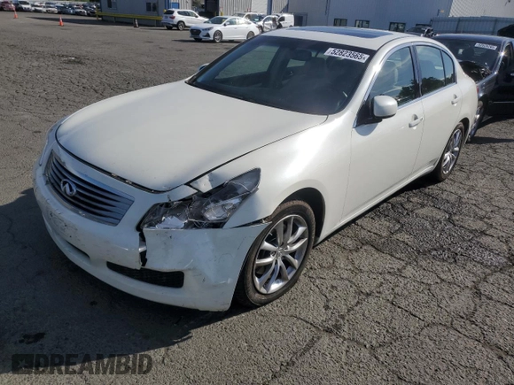 2008 Infiniti G35 Journey with VIN JNKBV61E28M228124, listed as a Copart auction lot 52823565 with 88,684 mi miles and Salvage Title. Bid and sale history available at DreamBid. Image 1.