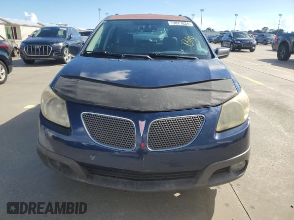 2007 Pontiac Vibe with VIN 5Y2SL65817Z409812, listed as a Copart auction lot 73877824 with 0 mi miles and Salvage Title. Bid and sale history available at carsss.com. Image 5.