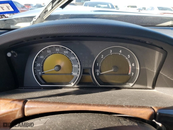 2007 BMW 7 Series 750i with VIN WBAHL83537DT08070, listed as a Copart auction lot 85602504 with 0 mi miles and Salvage Title. Bid and sale history available at carsss.com. Image 9.
