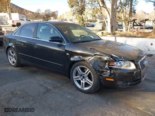 2007 Audi A4 2.0T with VIN WAUAF78E37A282115, listed as a IAAI auction lot 41402016 with 121,664 mi miles. Bid and sale history available at carsss.com. Image 1.