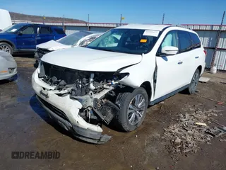 2018 Nissan Pathfinder S with VIN 5N1DR2MM7JC643330, listed as a IAAI auction lot 41608043 with 136,490 mi miles and . Bid and sale history available at DreamBid. Image 17.