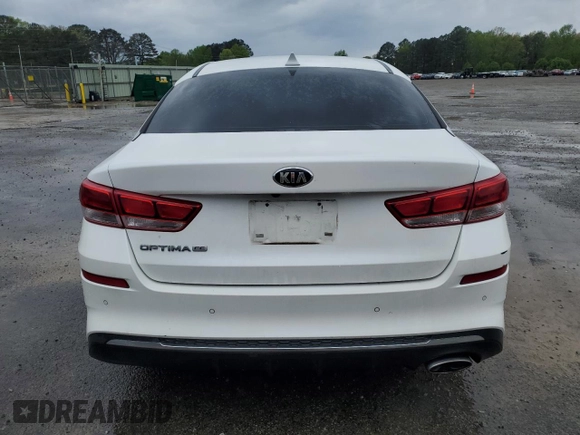 2020 Kia Optima LX with VIN 5XXGT4L35LG388851, listed as a Copart auction lot 51664935 with 117,256 mi miles and Salvage Title. Bid and sale history available at carsss.com. Image 6.