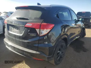 2022 Honda HR-V Sport with VIN 3CZRU6H16NM760184, listed as a Copart auction lot 85917444 with Not Provided miles and Salvage Title. Bid and sale history available at carsss.com. Image 3.