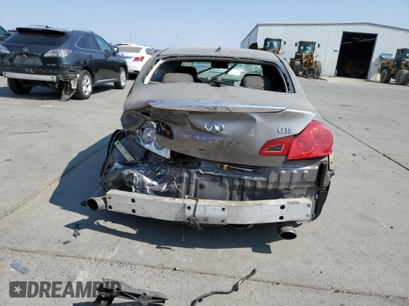 2008 Infiniti G35 with VIN JNKBV61E98M224541, listed as a Copart auction lot 64276944 with Not Provided miles and Salvage Title. Bid and sale history available at DreamBid. Image 6.