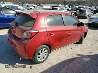 2022 Mitsubishi Mirage ES z VIN ML32AUHJ9NH001458, wystawiony jako Copart lot #48800135 z przebiegiem 39 722 mil mil oraz Szkoda całkowita • Salvage title. Historia ofert i sprzedaży dostępna na DreamBid. Obrazek 3.