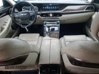 2017 Genesis G90 5.0L Ultimate with VIN KMHG54JH9HU026382, listed as a Copart auction lot 41832495 with 118,101 mi miles and Salvage Title. Bid and sale history available at carsss.com. Image 8.