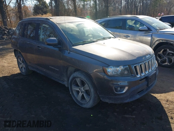 2016 Jeep Compass Latitude with VIN 1C4NJDEB7GD746114, listed as a IAAI auction lot 41571587 with 112,645 mi miles. Bid and sale history available at carsss.com. Image 1.