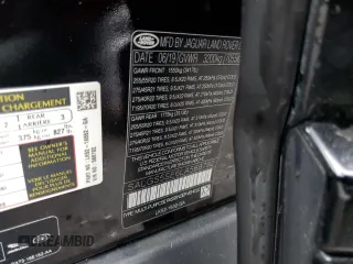 2020 Land Rover Range Rover with VIN SALGS5SE6LA568792, listed as a Copart auction lot 82227594 with 70,073 mi miles and Salvage title. Bid and sale history available at DreamBid. Image 14.